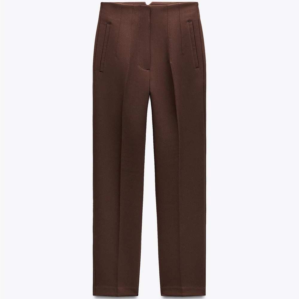 Zara Women’s Brown Dress Pants With A High Waist